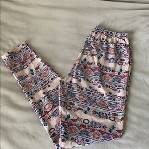 LuLaRoe Tribal Leggings OS